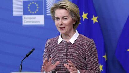 La presidenta de la Comisión Europea, Ursula von der Leyen. 
 