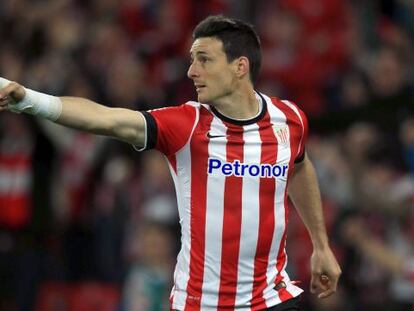 Aduriz celebra un gol ante el Getafe.