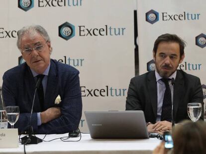 Jos&eacute; Luis Zoreda, vicepresidente de Exceltur (izquierda), y &Oacute;scar Perelli, director de estudios.