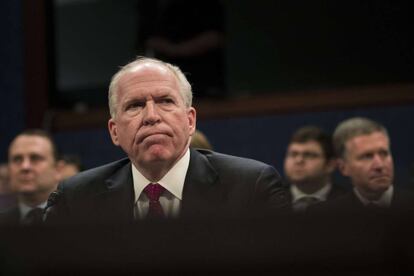 John Brennan, exdirector de la CIA, este martes en el Senado.