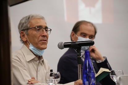 Francisco de Roux, presidente de la Comisión de la Verdad de Colombia, durante el Foro Internacional de Víctimas realizado en Bogotá.