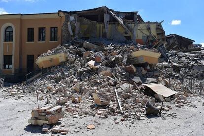 L'escola d'Amatrice havia estat rehabilitada el 2012, però no va resistir el tremolor.