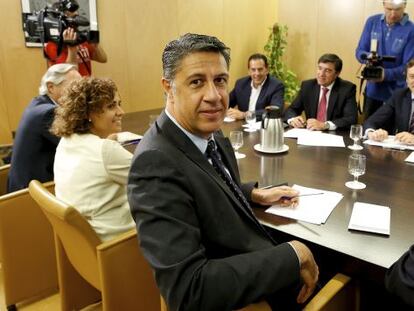 Catalan PP candidate Xavier García Albiol in the Tuesday meeting.