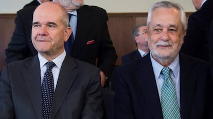 Manuel Chaves y José Antonio Griñán, este martes en el juicio de los ERE.