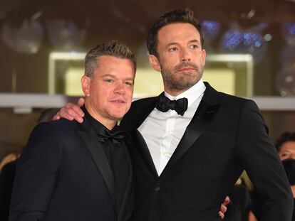Matt Damon y Ben Affleck en el estreno de 'El último duelo', en el Festival de Venecia, el 10 de septiembre de 2021.