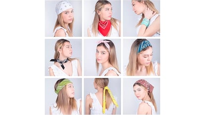 Bandana on white background.