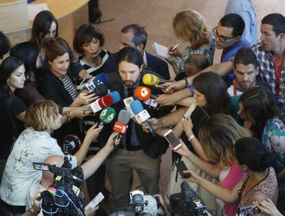  El l&iacute;der de Podemos, Pablo Iglesias.