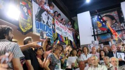 Multitudinaria rueda de prensa en Buenos Aires a un año de la detención de Milagro Sala.