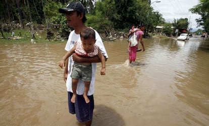 Imagen de la inundación en Acapulco.
