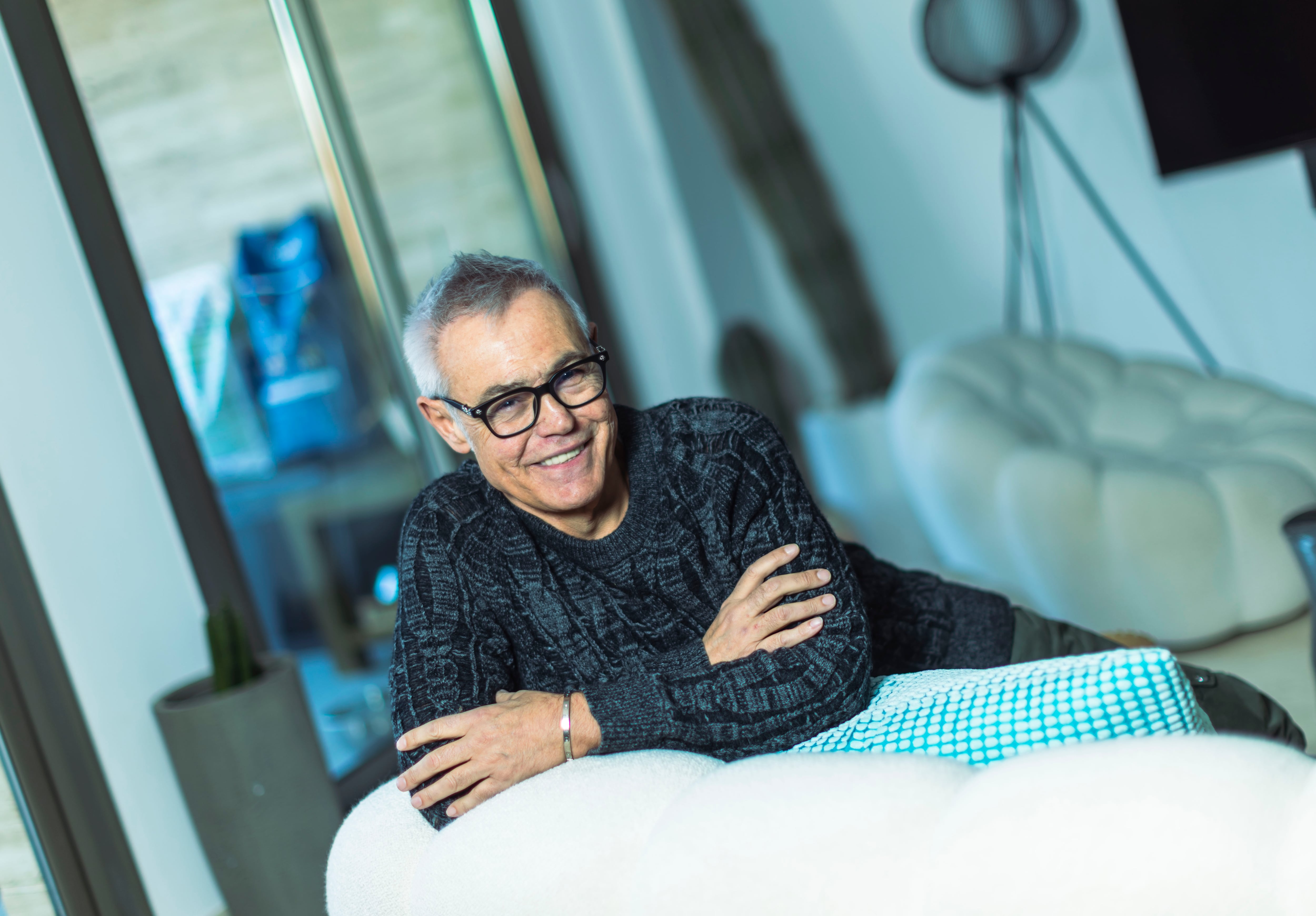 El presentador Jordi González, el 19 de enero en su casa de Madrid. 