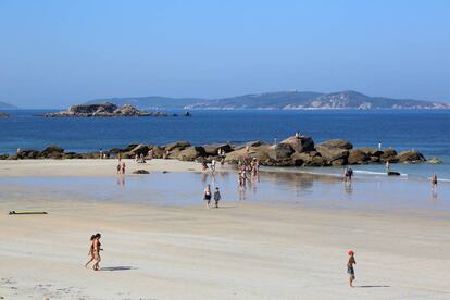 La playa de La Lanzada, entre el O Grove y Sanxenxo, en Potevedra.