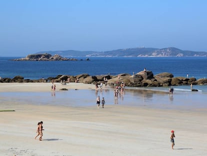 La playa de La Lanzada, entre el O Grove y Sanxenxo, en Potevedra. 