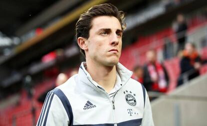 Odriozola, durante el Mainz-Bayern.