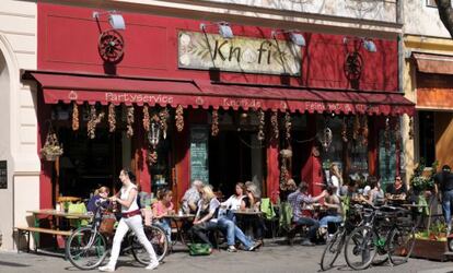 Restaurante no bairro de Kreuzberg, em Berlim.