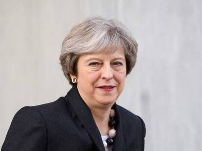 La primera ministra brit&aacute;nica, Theresa May, este jueves en Londres. 