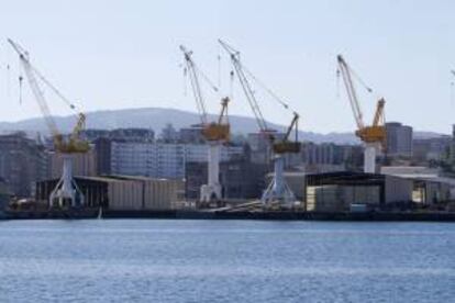 Las gradas de los astilleros del Puerto de Vigo. EFE/Archivo