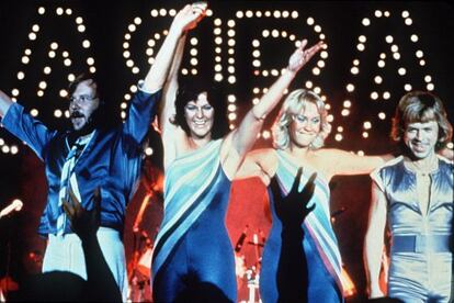 Imagen del grupo sueco " ABBA" .