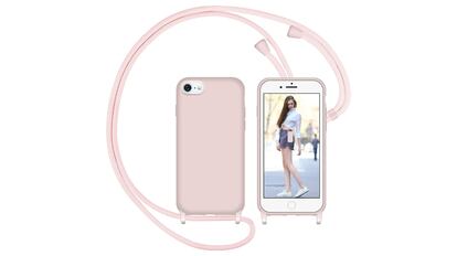 Funda con cuerda porta mvil para iPhone, varios colores