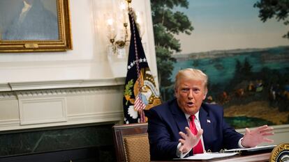 El presidente de EE UU, Donald Trump, en la Casa Blanca.