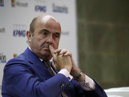 El ministro de Econom&iacute;a en funciones, Luis de Guindos