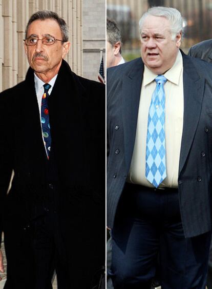 Los ex detectives Louis Eppolito (a la derecha) y Stephen Caracappa, en 2006.