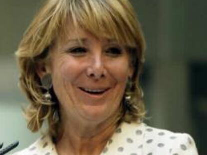 Esperanza Aguirre, presidenta de Madrid