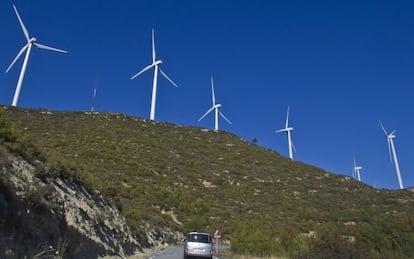 Parque e&oacute;lico de Rubi&oacute;, en Igualada.