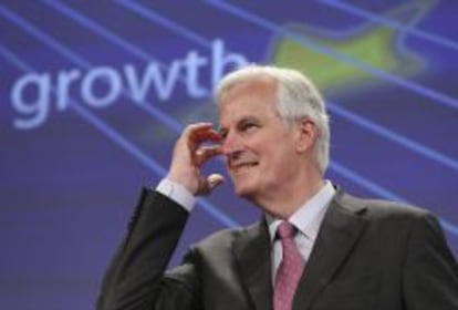 El comisario europeo de Mercado Interior, Michel Barnier