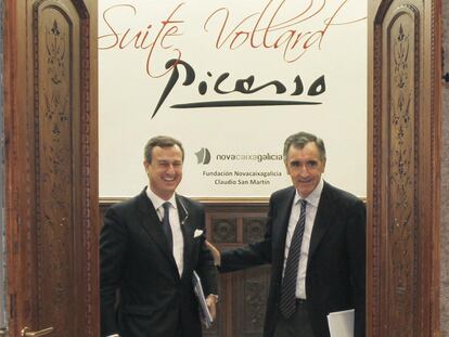 César González-Bueno y José María Castellano, ayer.