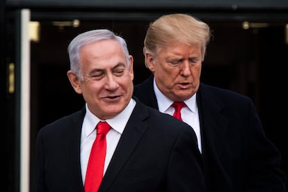 Benjamín Netanyahu y Donald Trump, en Washington en marzo de 2019.