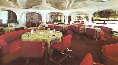 Aspecto de la sala del Ruperto de Nola, el restaurante de Torres Blancas, en 1968.