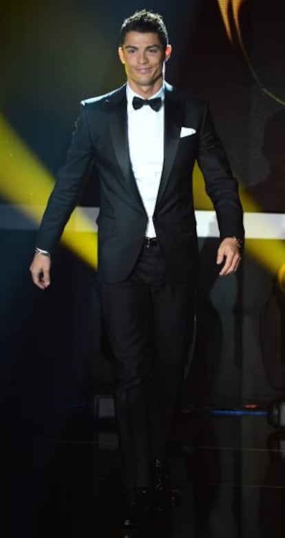 Cristiano Ronaldo, en la gala de Zúrich.