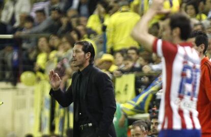 Simeone, este domingo en El Madrigal.