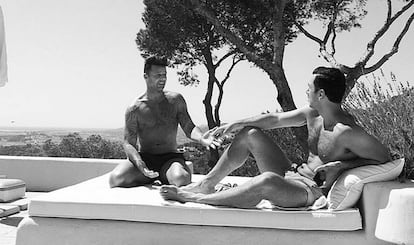 Ricky Martin, con su novio Jwan Yosef, en Ibiza.