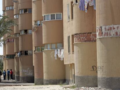 Viviendas sociales en el barrio de Los Palmerales de Elche. 