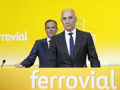 Rafael del Pino, presidente de Ferrovial, e Iñigo Meirás, consejero delegado.