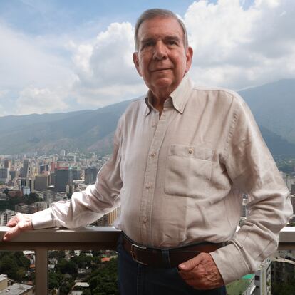 CARACAS, VENEZUELA - MAY 11: Opposition presidential candidate for Plataforma Unitaria Democrática Edmundo Gonzalez Urrutia poses during a portrait session on May 11, 2024 in Caracas, Venezuela. Gonzalez Urrutia, 74, became the opposition candidate to face incumbent president Nicolas Maduro during the presidential election to be held on July 28. The diplomat and former member of 'El Nacional' newspaper will run for the presidency after weeks in which many opposition aspirants were banned from politics. (Photo by Jesus Vargas/Getty Images)