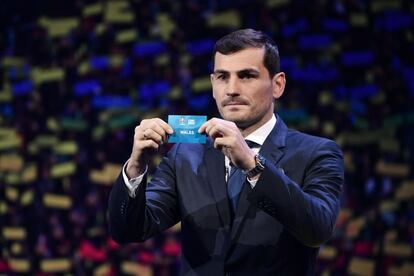 Iker Casillas, en el sorteo de la Eurocopa 2020.
