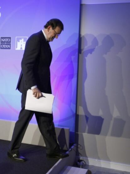 Rajoy, tras la comparecencia que ha dado al finalizar la cumbre de la OTAN