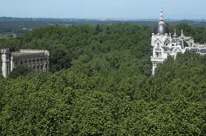 Plaza de España y Casa de Campo.