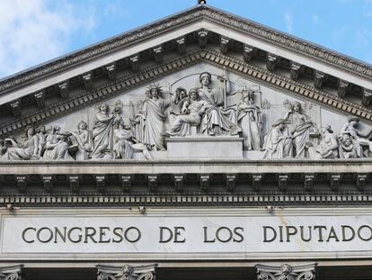 Fachada del Congreso de los Diputados.