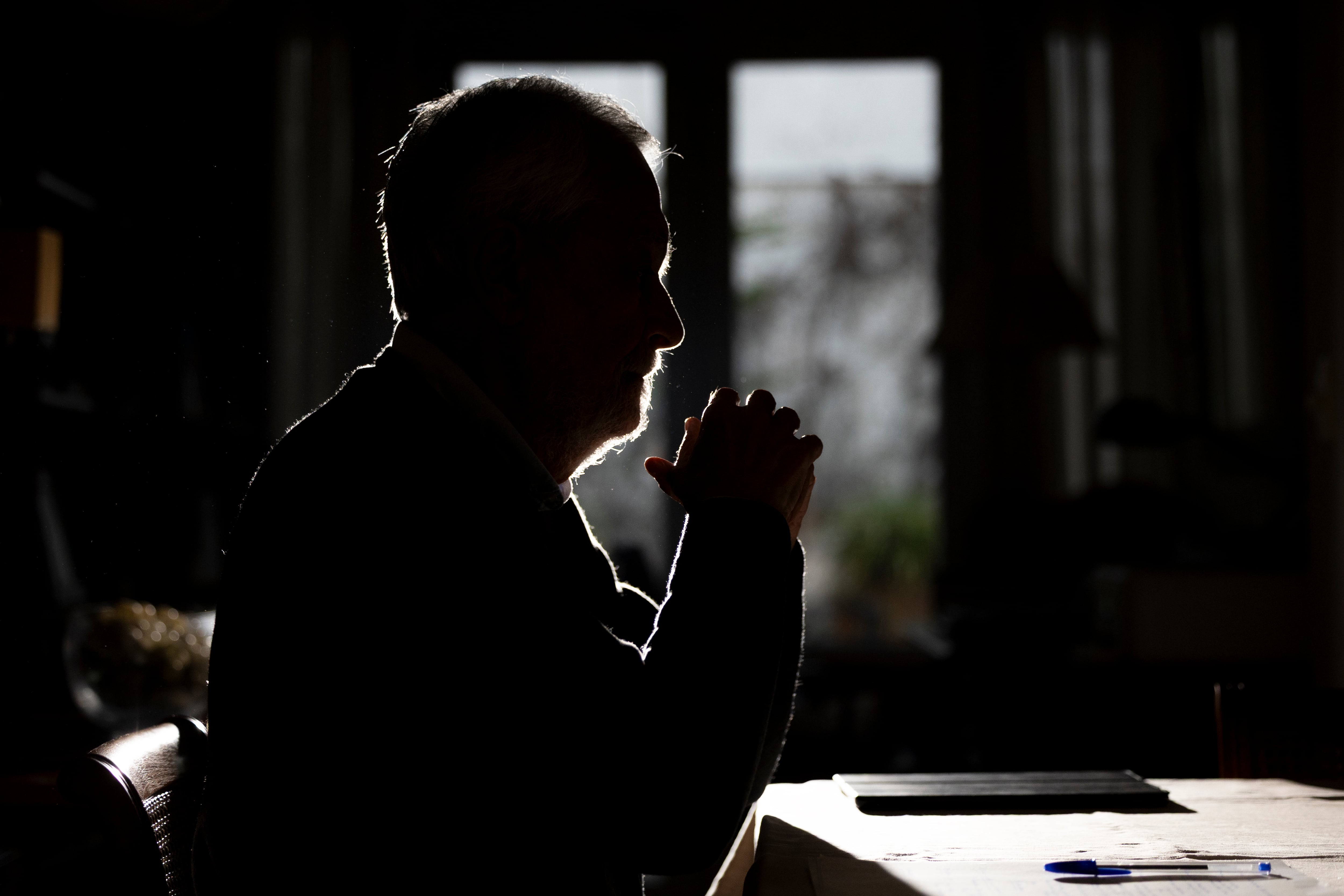 José Antonio Griñán, el 24 de enero en su casa.