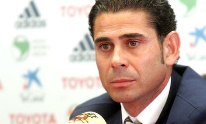 Fernando Hierro, cuando era director deportivo de la RFEF