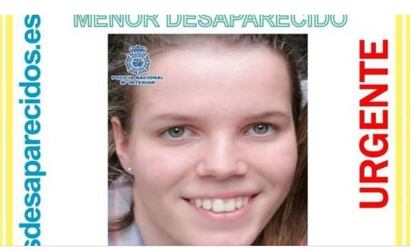 Foto publicada por la Policía con el rostro de Alenka Yumara, desaparecida hace diez días.