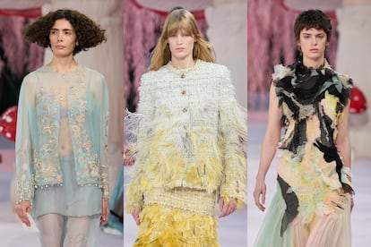 Detalles del desfile de Chanel.