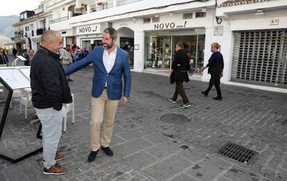 Juan Carlos Maldonad, alcalde de Mijas durante una entrevista.