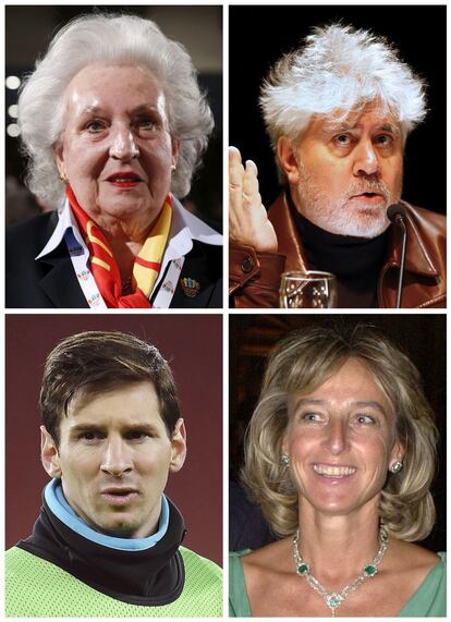 Pilar de Borb&oacute;n, Pedro Almod&oacute;var, Lionel Messi, o Micaela Domecq Beaumont son algunos de los espa&ntilde;oles en los &quot;papeles de Panam&aacute;&quot;