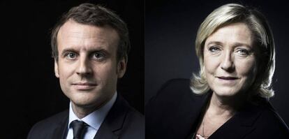 Emmanuel Macron y Marine Le Pen, candidatos a la presidencia francesa