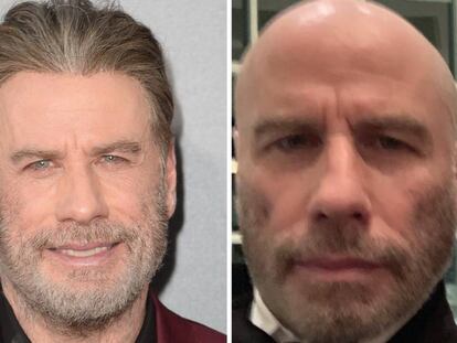 John Travolta, en junio de 2018 y enero de 2019.