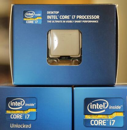 Cajas con procesadores Intel Core 7.